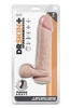 Телесный фаллоимитатор-реалистик 9 Inch Thick Posable Dildo With Balls - 22,8 см.