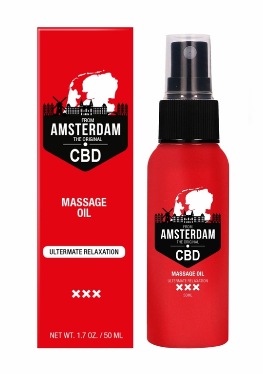 Стимулирующее массажное масло CBD from Amsterdam Massage Oil - 50 мл.