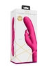 Розовый вибромассажер May Pulse-Wave   C-spot   G-Spot Rabbit - 22 см.