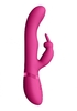 Розовый вибромассажер May Pulse-Wave   C-spot   G-Spot Rabbit - 22 см.