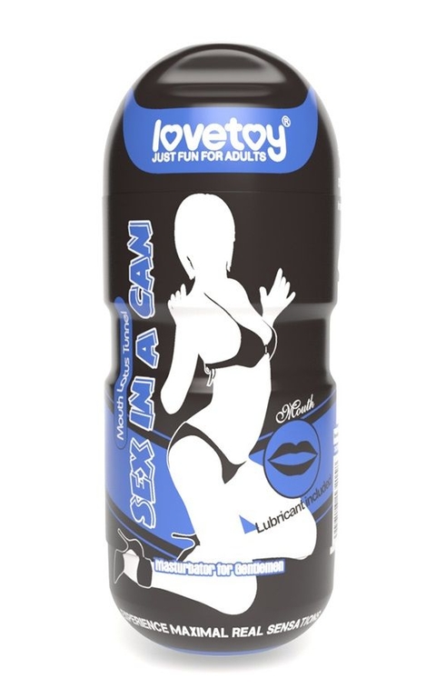 Мастурбатор-ротик без вибрации Sex In A Can Mouth Lotus Tunnel