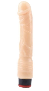 Телесный вибратор 9 Vibrating Dildo - 22,5 см.