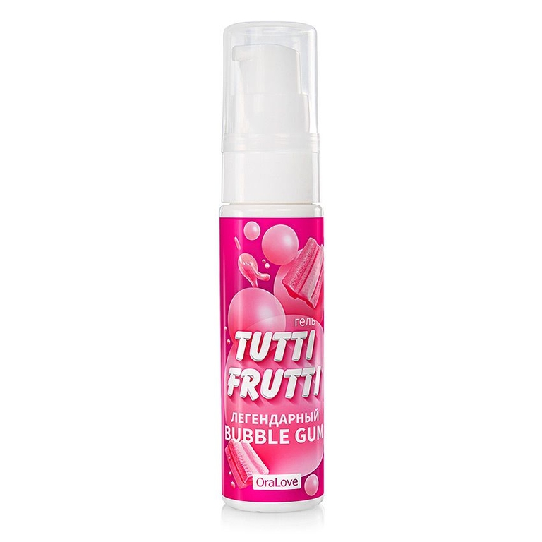 Интимный гель на водной основе Tutti-Frutti Bubble Gum - 30 гр.