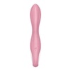 Розовый вибромассажер с функцией расширения Air Pump Vibrator 2 - 20,9 см.