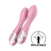 Розовый вибромассажер с функцией расширения Air Pump Vibrator 2 - 20,9 см.