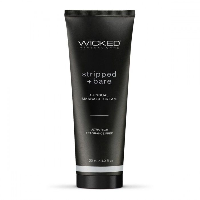 Массажный легкий крем WICKED Stripped plus Bare - 120 мл.