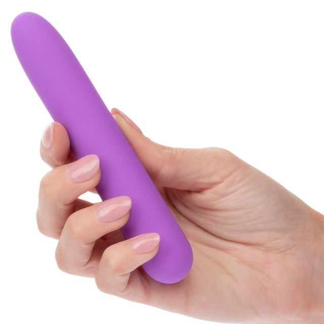 Фиолетовый мини-вибратор Bliss Liquid Silicone Mini Vibe - 10,75 см.