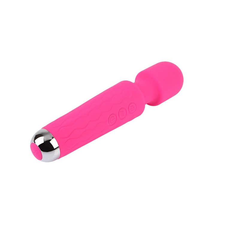 Розовый жезловый вибратор Wacko Touch Massager - 20,3 см.