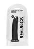 Черный фаллоимитатор Silicone Dildo Without Balls - 22,8 см.