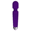 Фиолетовый wand-вибратор с подвижной головкой - 20,4 см.