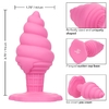 Розовая анальная пробка в виде мороженого Yum Bum Ice Cream Cone Butt Plug - 9,5 см.