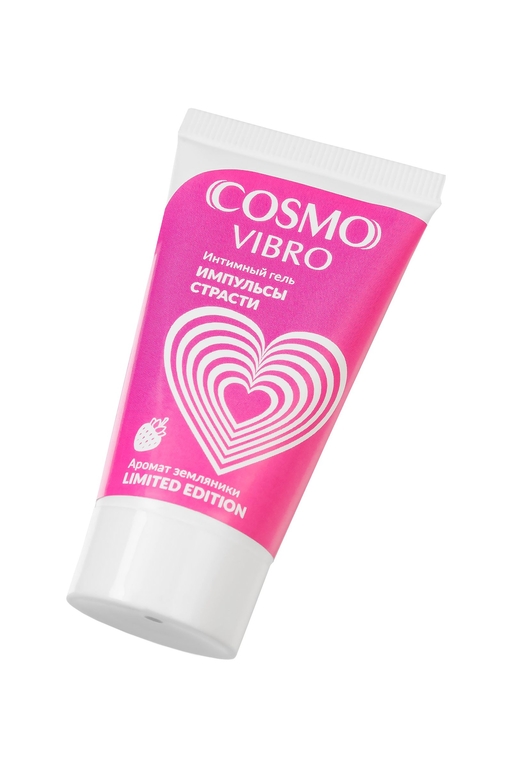 Возбуждающий гель на водно-силиконовой основе Cosmo Vibro с ароматом земляники - 25 гр.