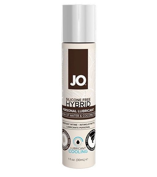 Водно-масляный лубрикант с охлаждающим эффектом JO Silicone free Hybrid Lubricant COOLING  - 30 мл.