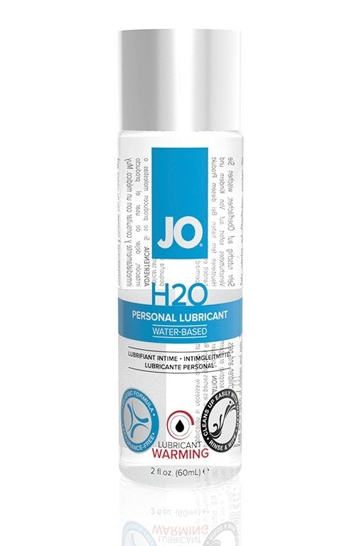 Возбуждающий лубрикант на водной основе JO Personal Lubricant H2O Warming - 60 мл.