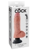 Вибромассажер со съёмной присоской 8  Vibrating Cock with Balls - 20,3 см.