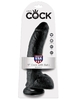 Чёрный фаллоимитатор 9  Cock with Balls - 22,9 см.