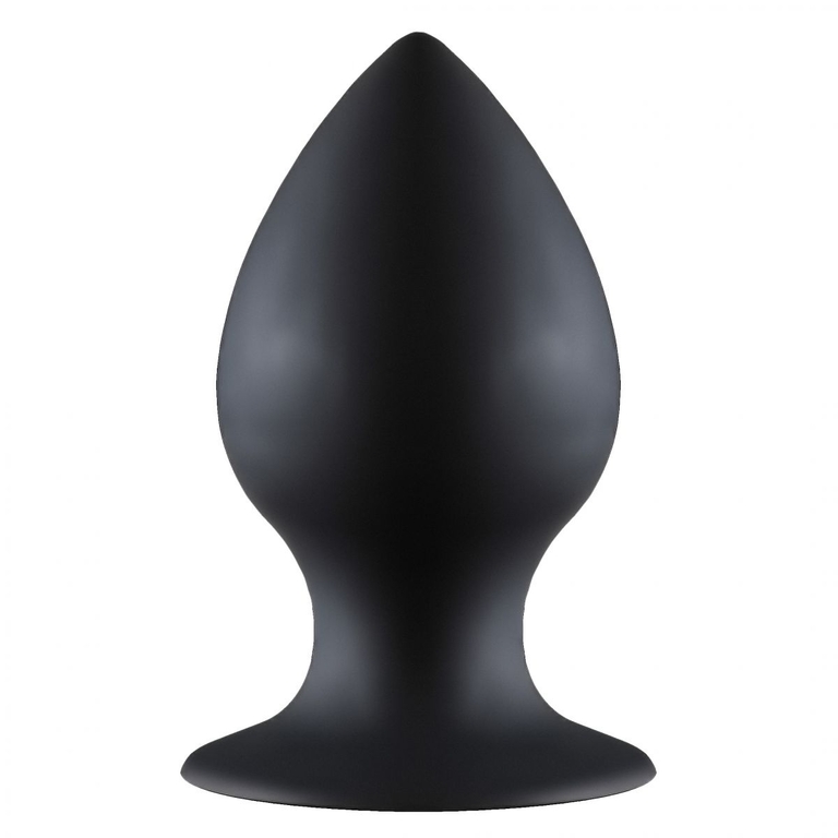 Чёрная анальная пробка Thick Anal Plug Large - 11,5 см.