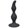 Чёрная анальная пробка Curved Anal Plug Black - 12,5 см.