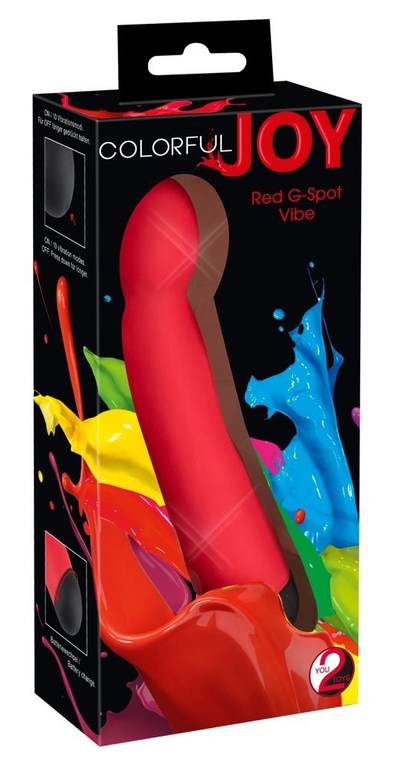 Красный G-стимулятор Red G-Spot Vibe - 17 см.