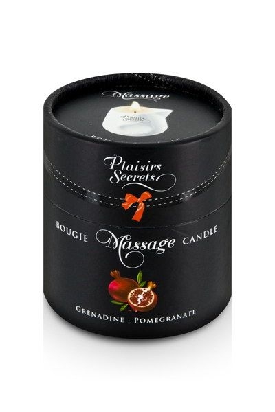 Массажная свеча с ароматом граната Bougie de Massage Gourmande Grenadine - 80 мл.