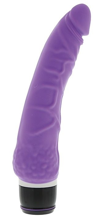 Фиолетовый вибратор-реалистик PURRFECT SILICONE CLASSIC 7.1INCH PURPLE - 18 см.