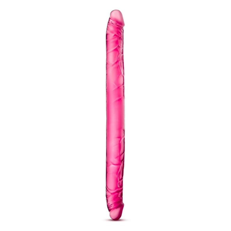 Розовый двусторонний фаллоимитатор B Yours 16  Double Dildo - 40,6 см.