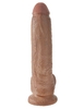 Фаллоимитатор-мулат 9  Cock with Balls - 22,9 см.