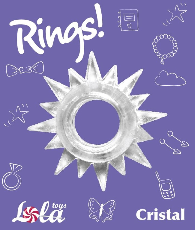 Прозрачное эрекционное кольцо Rings Cristal